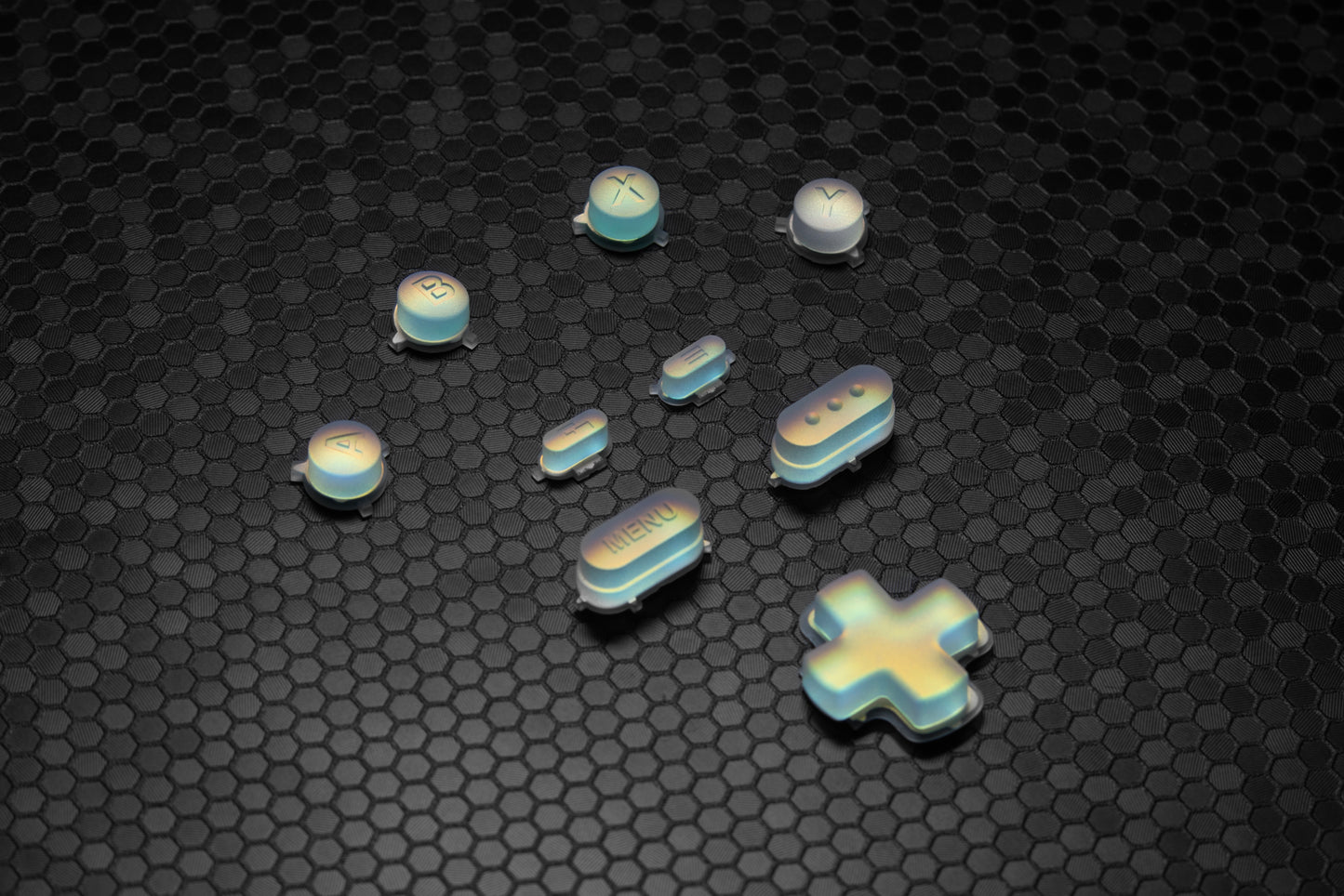 GLOW Holographic Steam Deck Button Set