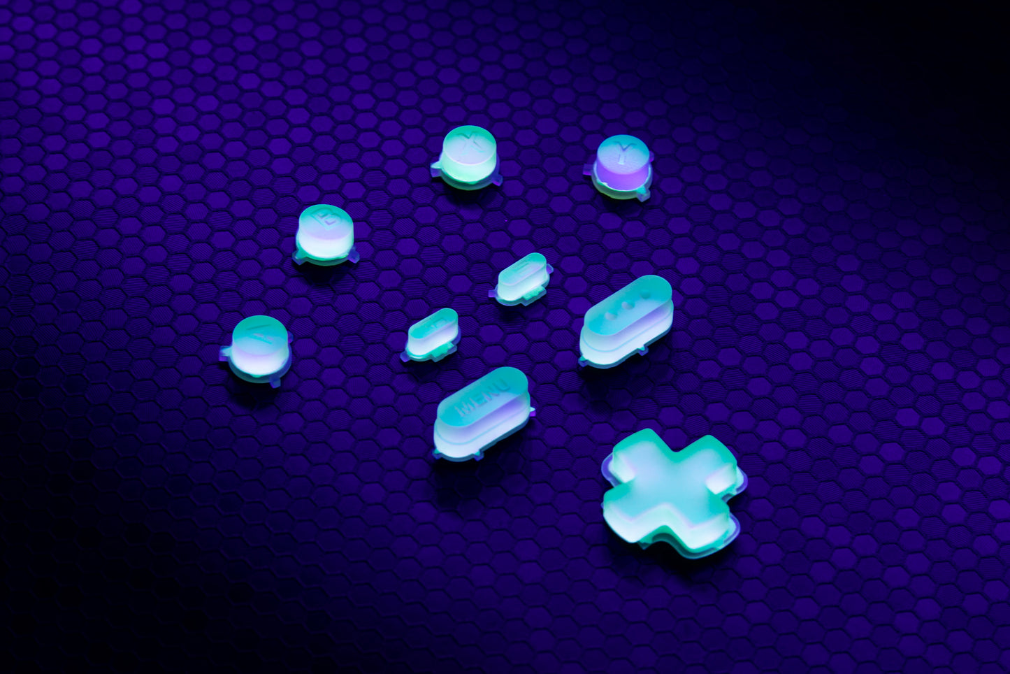 GLOW Holographic Steam Deck Button Set