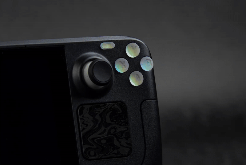 GLOW Holographic Steam Deck Button Set