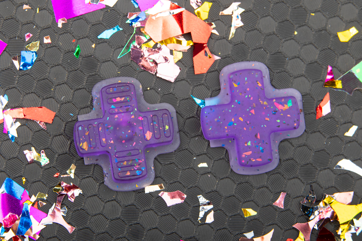 two dpads steam deck party purple. Dmg gameboy style left, standard right.