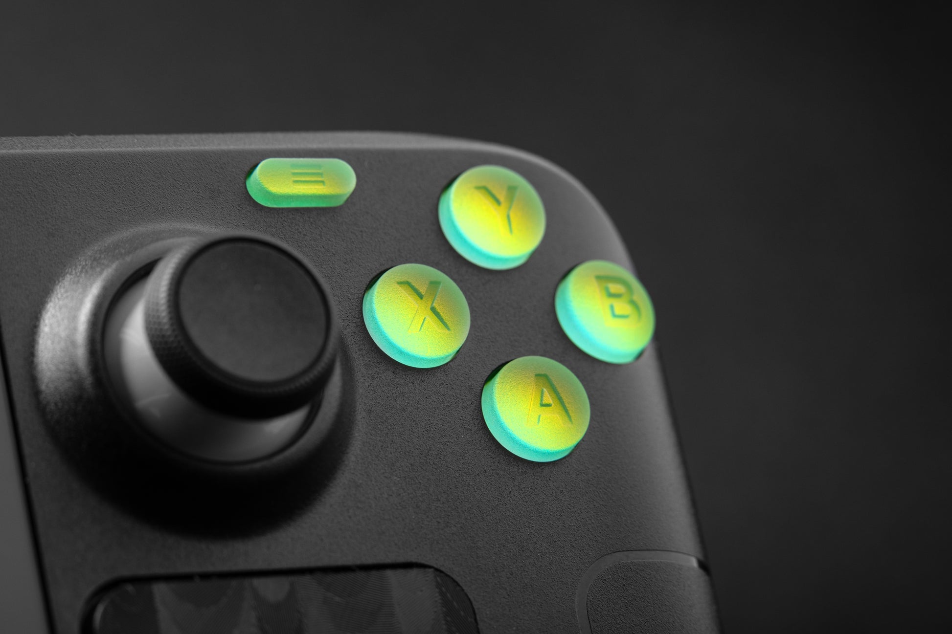 laser holo Abxy close up
