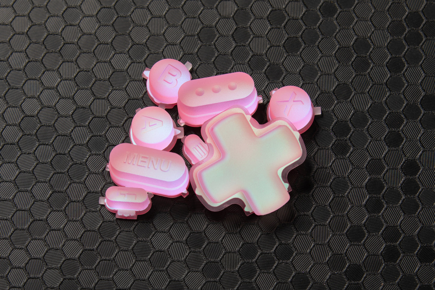 holographic pink champagne steam deck button set