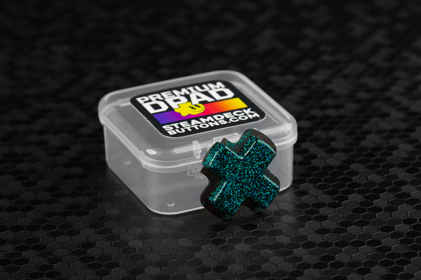 Green/Blue Holo Flake - Steam Deck DPAD