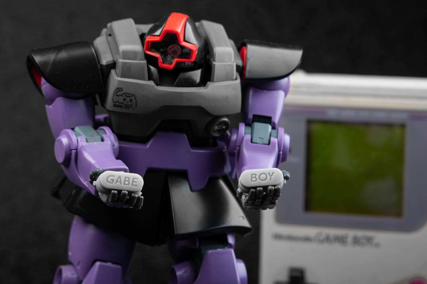 gundam holding custom steam deck buttons