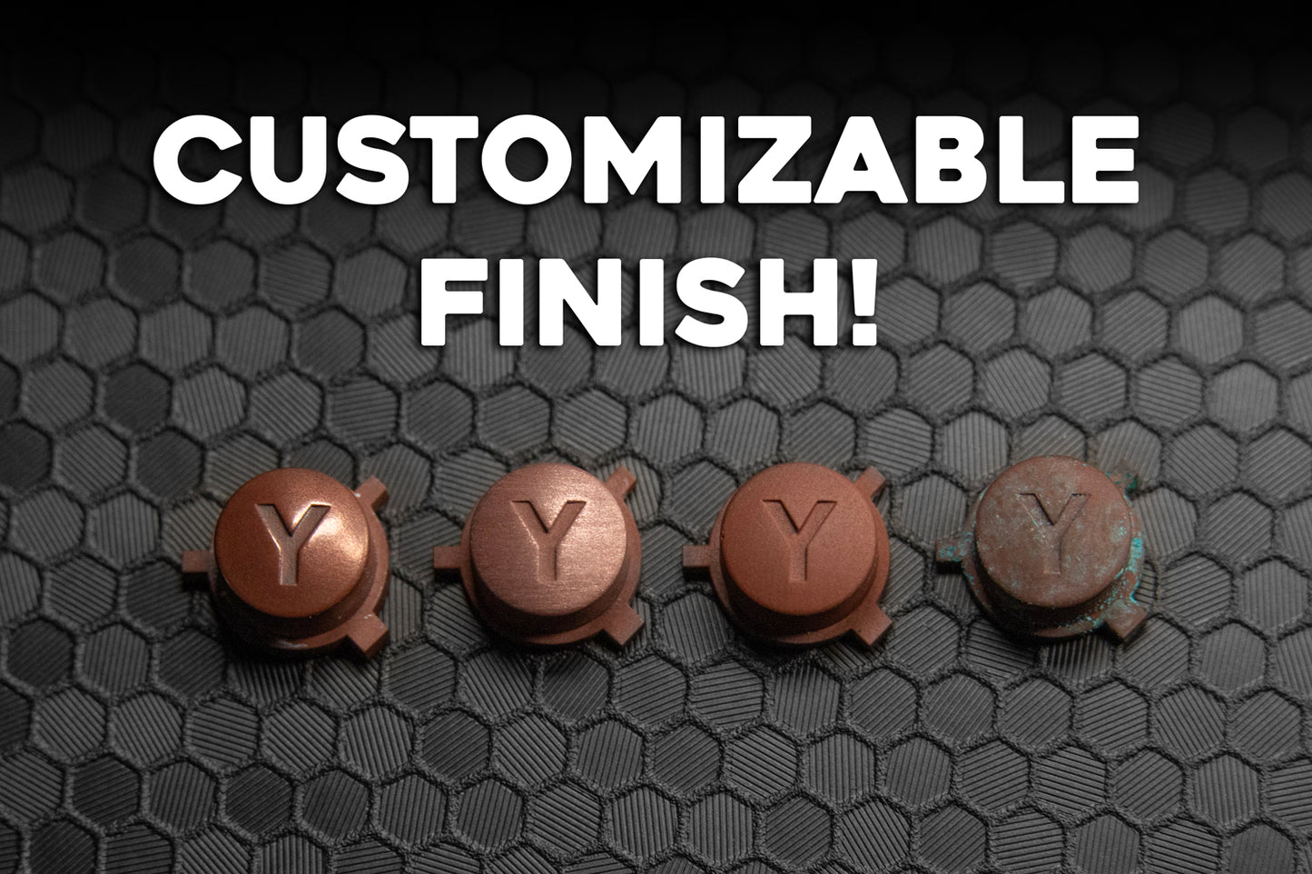 Brass, Copper, & Aluminum Steam Deck Button Sets