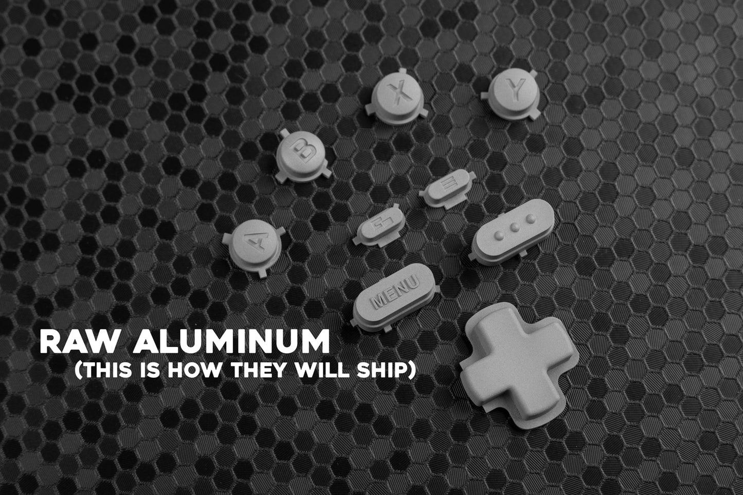 Raw Aluminum Steam Deck Button Set