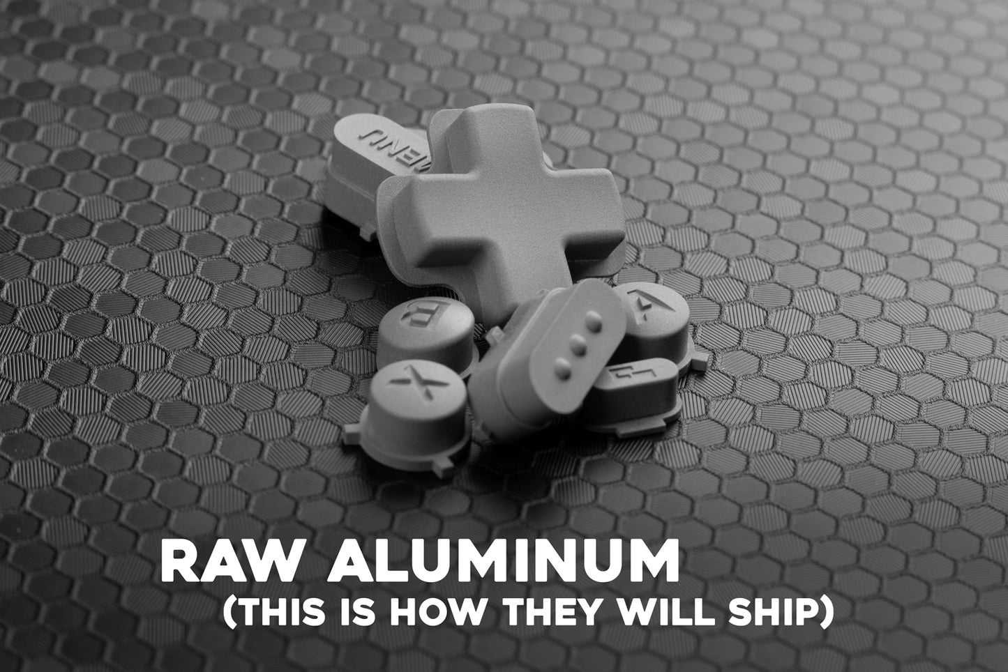 Raw Aluminum Steam Deck Button Set 