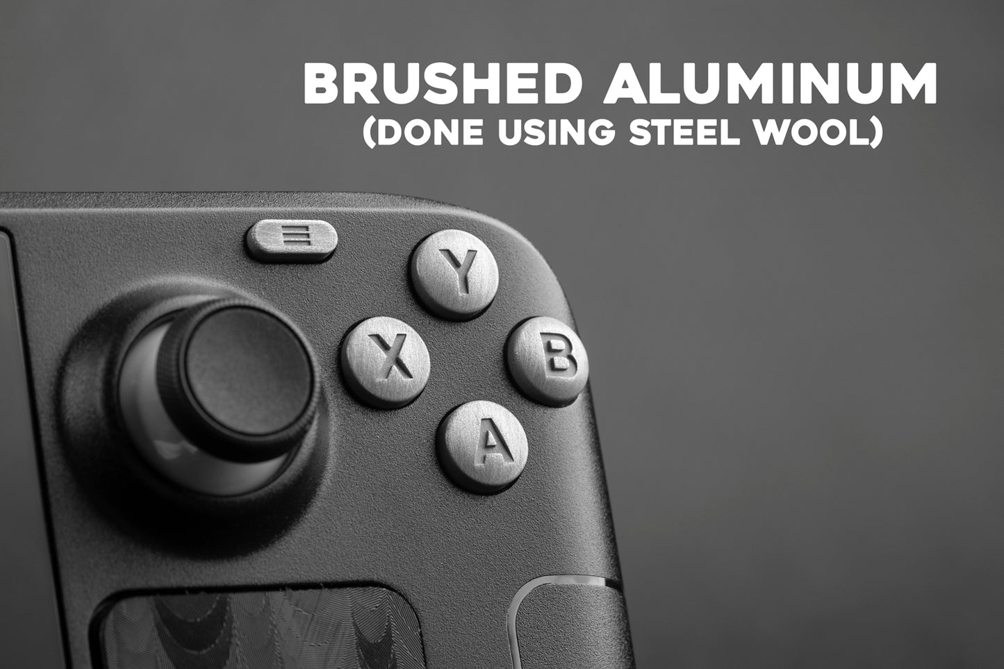 Brushed Aluminum Steam Deck Buttons - ABXY