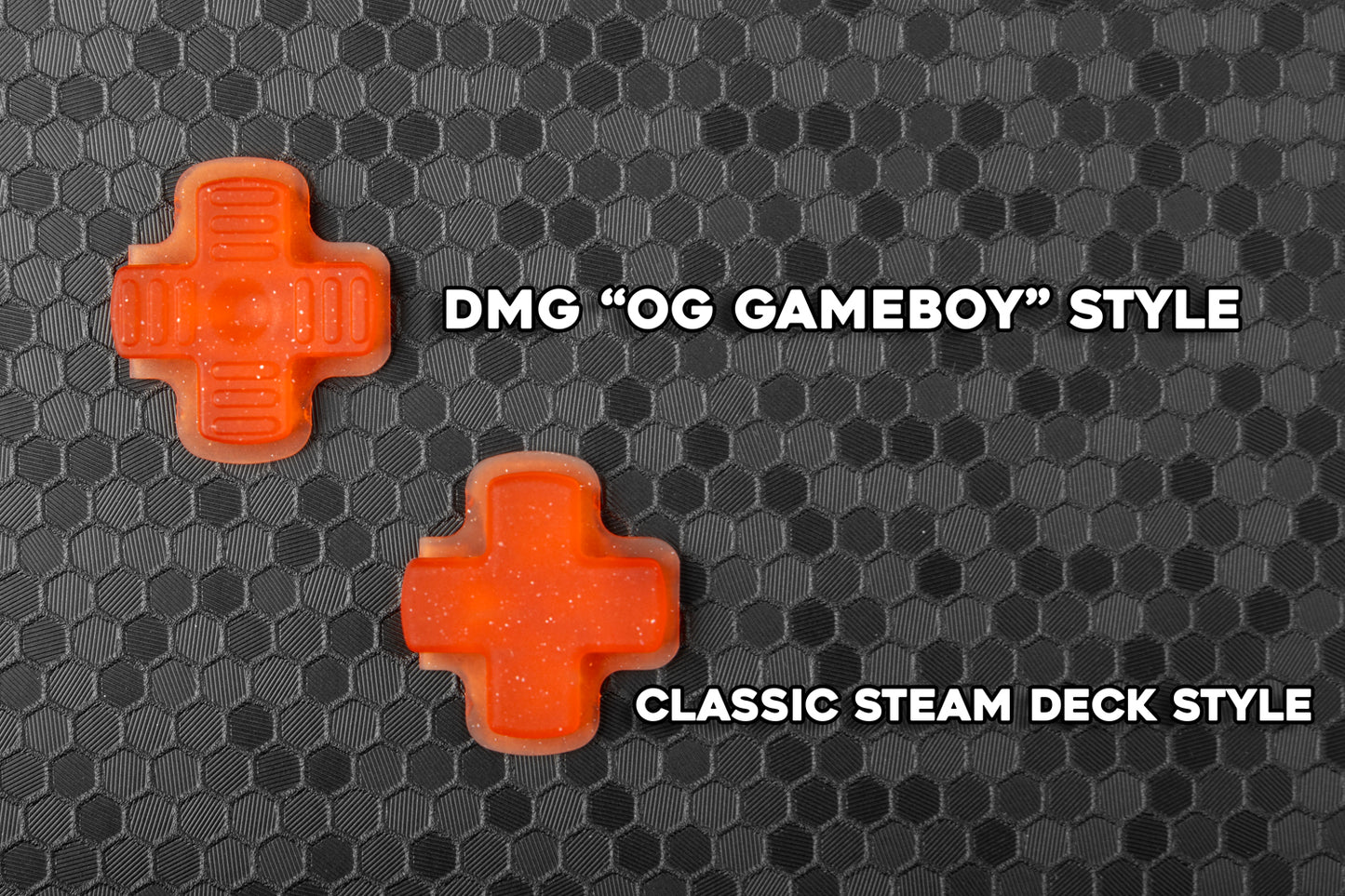 image showing two dpad options, top dpad is gameboy style bottom is stock steam deck style