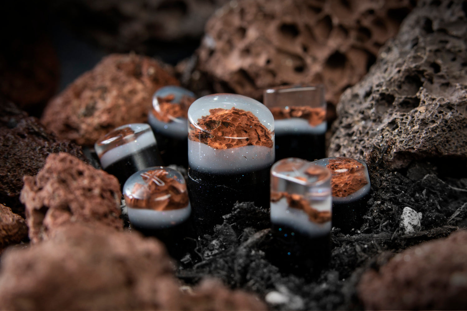 image showing steam controller asteroid buttons on a themed asteroid photo set. 