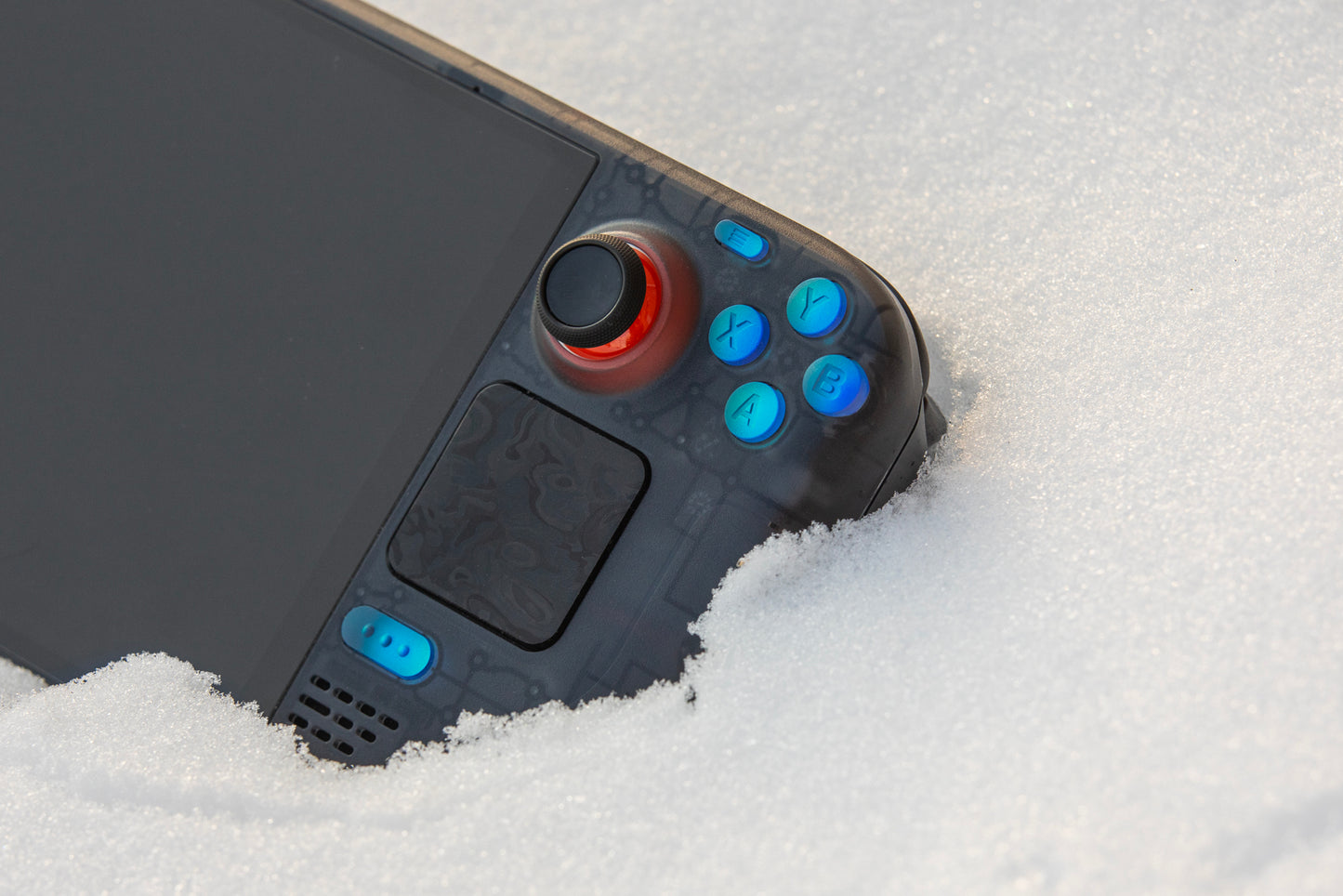 Ocean Blue Holographic Steam Deck Button Set