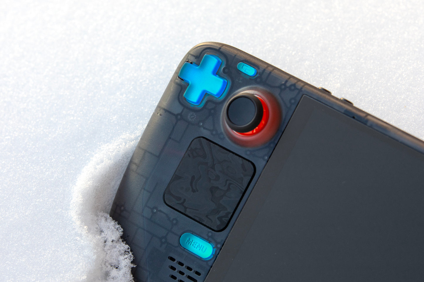 Ocean Blue Holographic Steam Deck Button Set