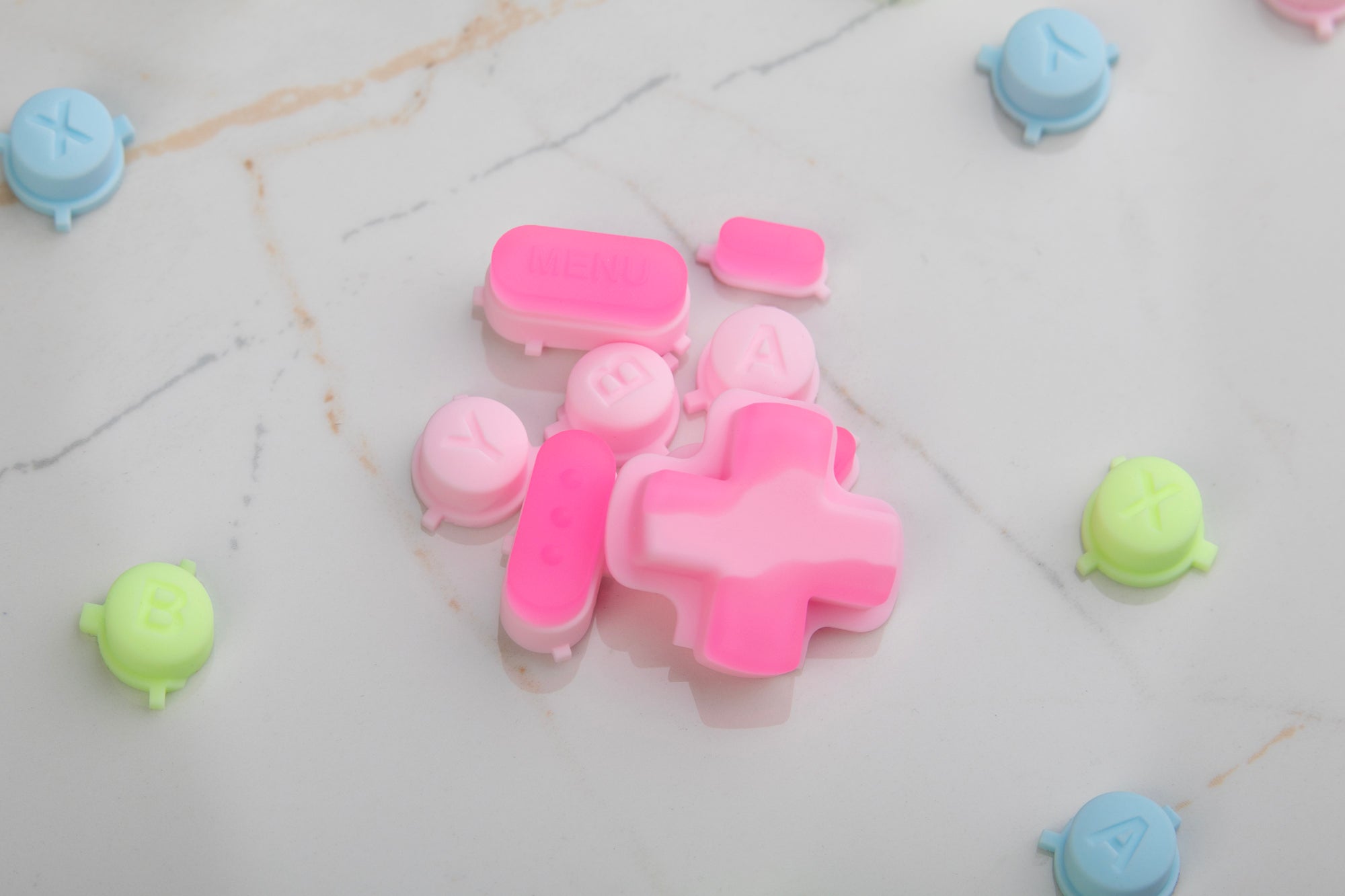 Pink Sorbet Steam Deck Button Set – Deck Buttons