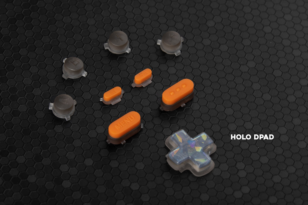 Mini Oled Button PREORDER - OLED LE Smoked/Orange - Steam Deck Button Set – Deck Buttons