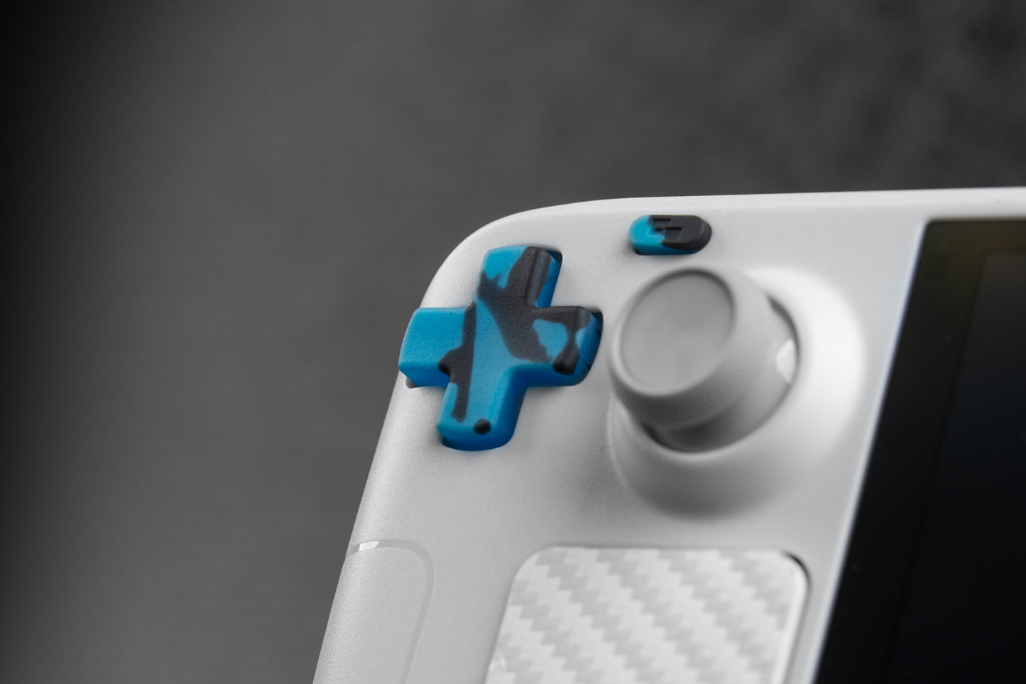 Blue Alien Splat - GLOW Steam Deck Button Set