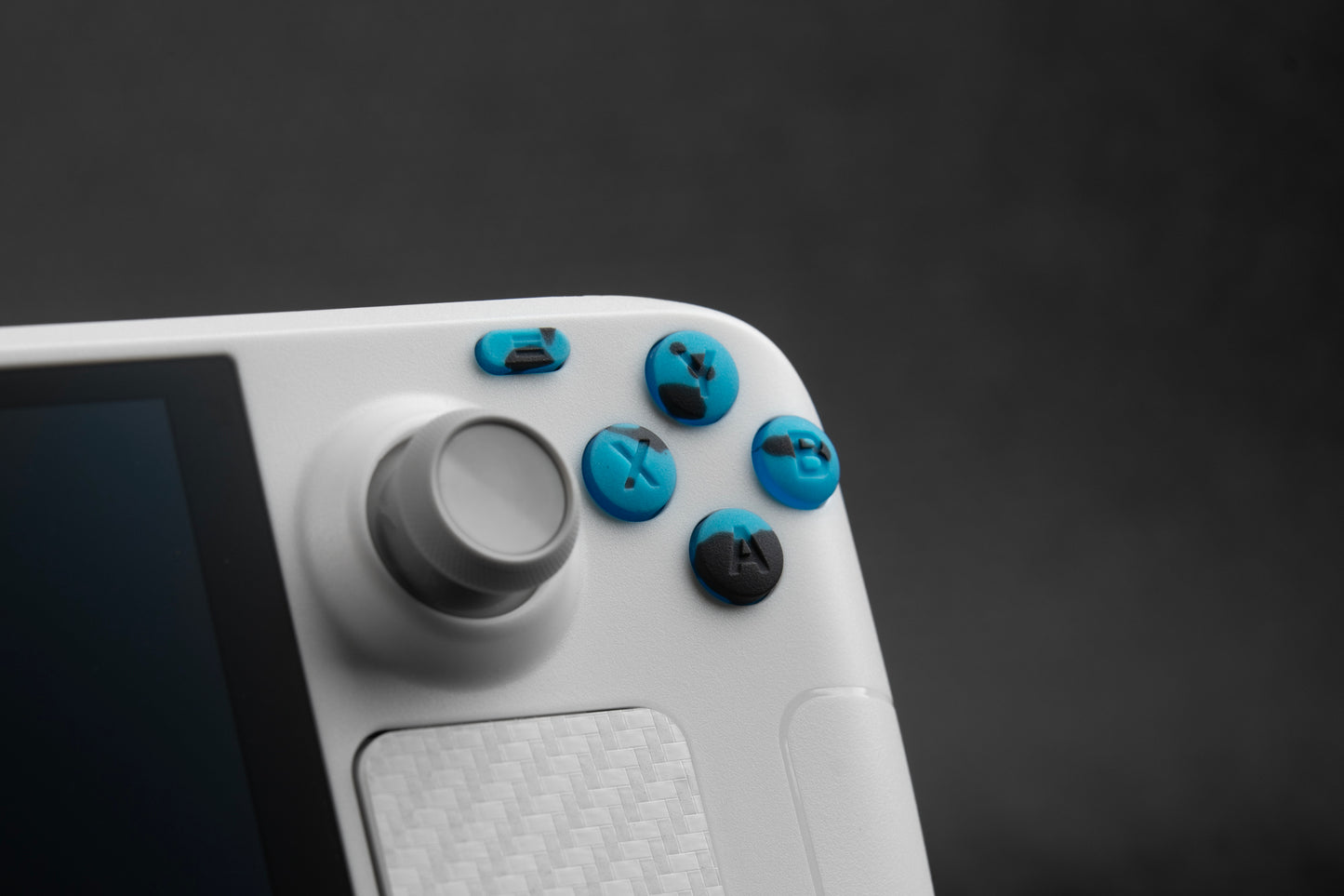 Blue Alien Splat - GLOW Steam Deck Button Set