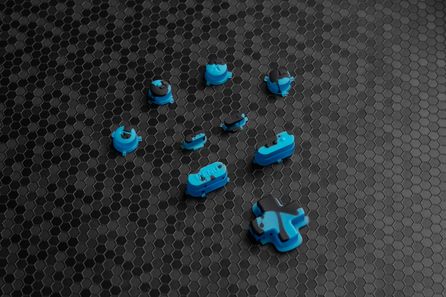Blue Alien Splat - GLOW Steam Deck Button Set