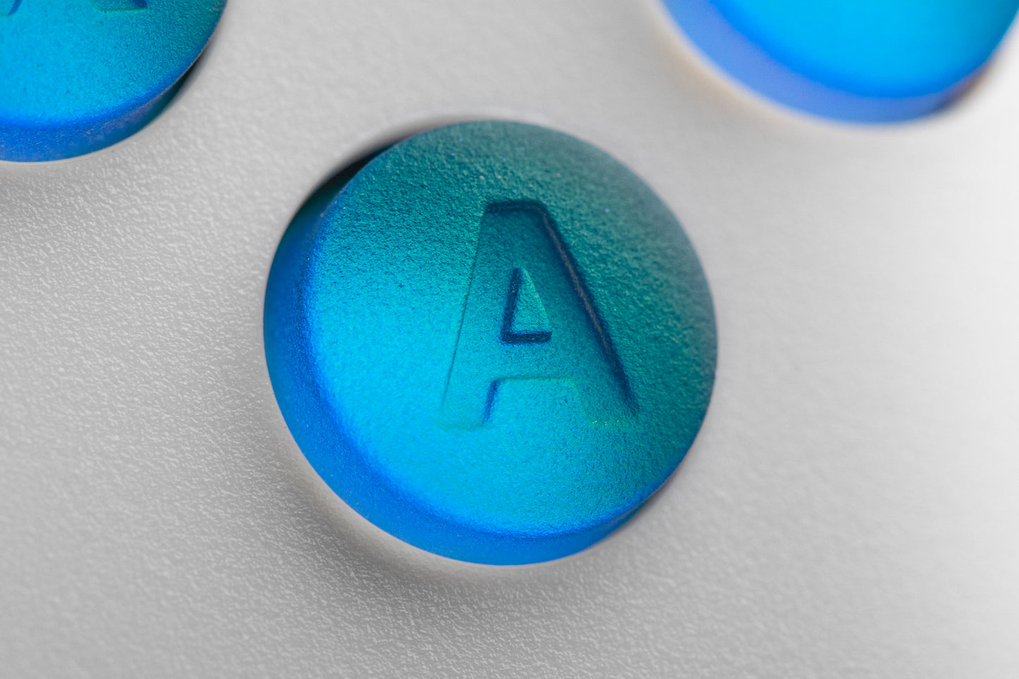 Ocean Blue Holographic Steam Deck Button Set
