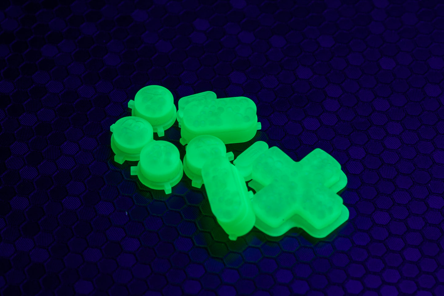 Alien Egg Lime Green GLOW - Steam Deck Button Set