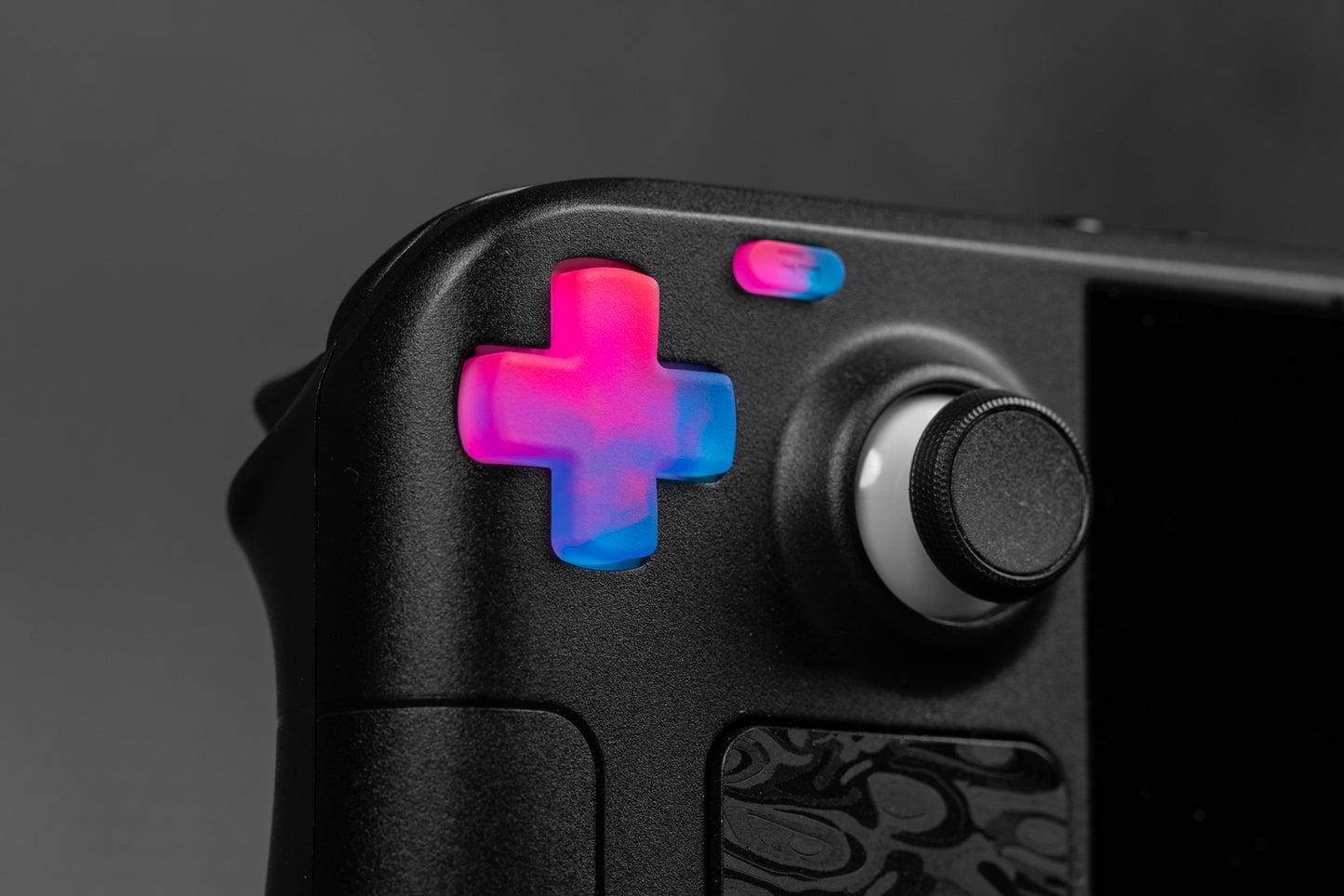 Afterglow - Neon Blue / Pink Steam Deck Button Set