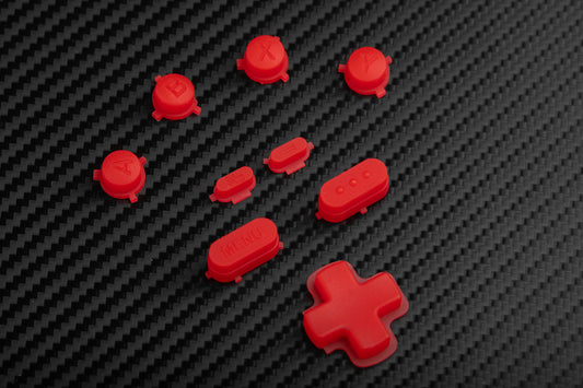 opaque red steam deck button set